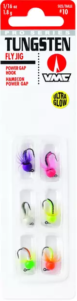 Tungsten Fly Jig Kit #10 1,8gr Glow 6-pc - Mormysker - 043193148487 - 1