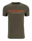 Simms Logo T-Shirt Loden Heather - T-skjorter herre - 694264654927 - 1
