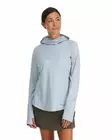 Simms Womens SolarFlex Cooling Hoody Steel Blue - Hettegensere - 694264639337 - 3