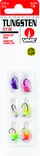 Tungsten Fly Jig Kit #10 1,8gr Glow 6-pc - Mormysker - 043193148487 - 1