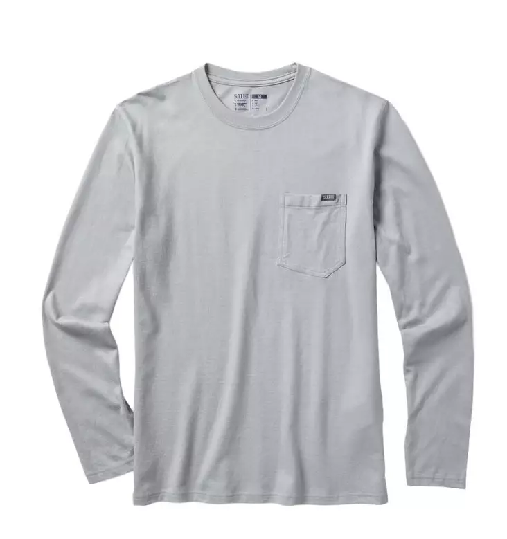 5.11 Elite L/S Tee Grey - Taktiske overdeler - 198900091317 - 1