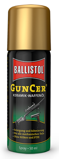 Ballistol GunCer Gun Oil 50ml - Våpenoljer og -fett - 4017777221657 - 1