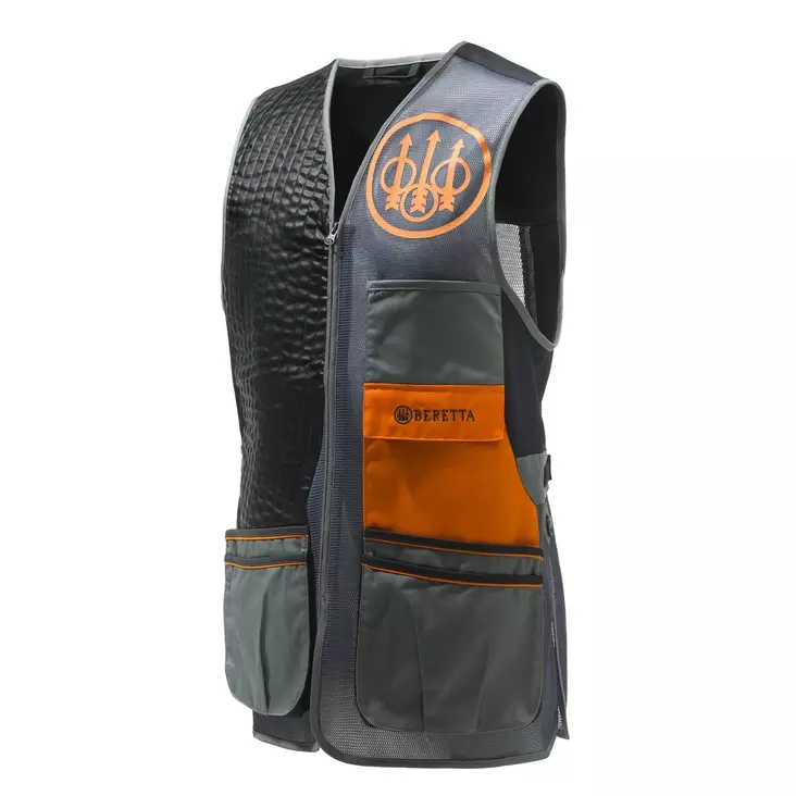 Beretta Sporting EVO Vest Grey Castelrock / Black / Orange - Skyttenvest - 8051832488087 - 1