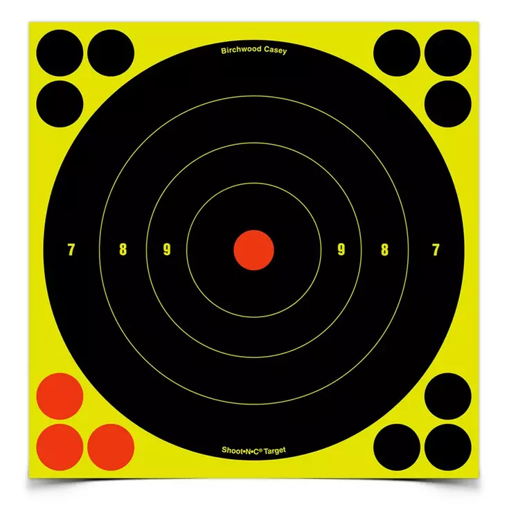 Birchwood Shoot N C Selfmarking Target 8" 6pcs - Malerier - 029057348057 - 1