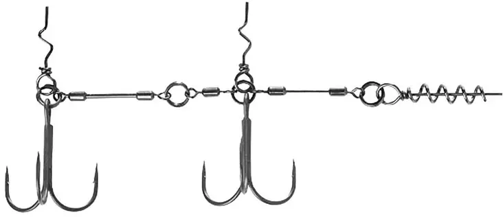 BKK Chain-21 Stinger Rig - Jiggkroker - 6941780952537 - 1