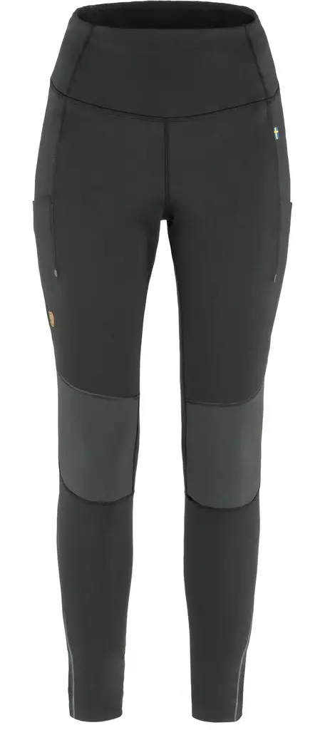 Fjällräven Abisko Värm Trekking Tights Black- Iron Gray - Dame jaktbukser - 7323450786977 - 1