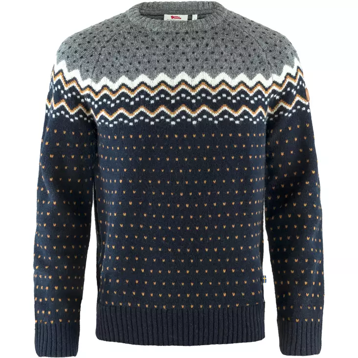 Fjällräven Övik Knit Sweater M Dark Navy - Skjorter - 7323450649937 - 1