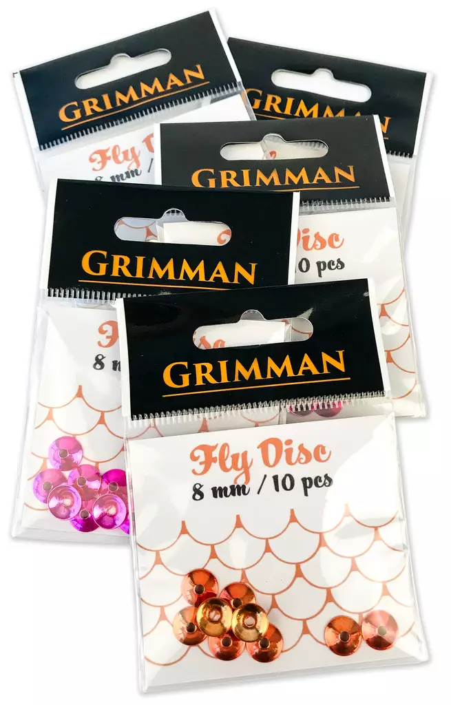 Grimman Fly Disc 8mm 10pcs - Kjeglehoder og andre hoder - 11808027 - 1