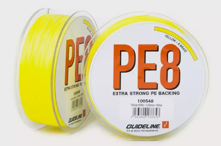 Guideline Xstream PE Backing 60lb 300m Yellow - Flettet - 7033840137677 - 1
