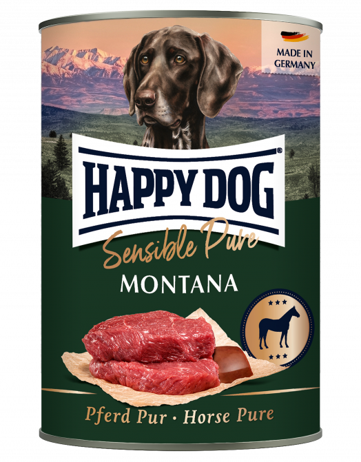 Happy Dog Sensible Pure Montana 400g - Happy Dog Sensible Pure -kjøttfôr - 4001967155877 - 1