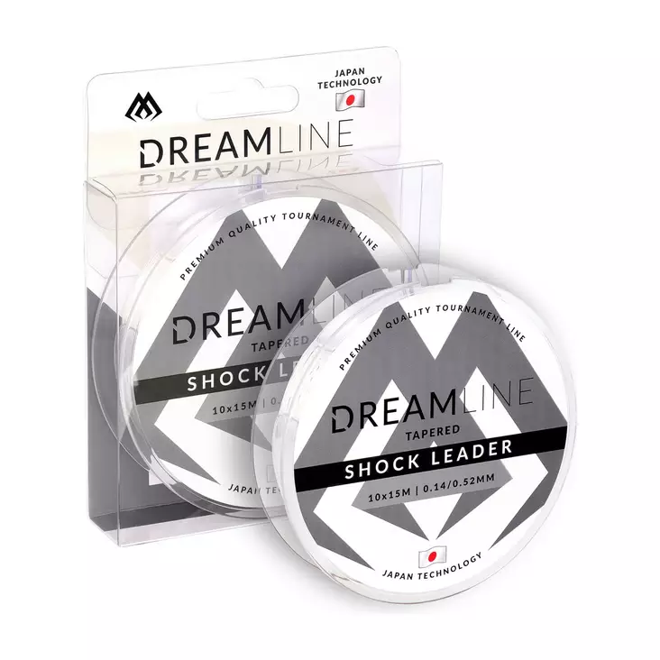 Mikado Dreamline Tapered Shock Leader 0,16-0,54mm 10x15m - Koniske shockleadere - 5900637016717 - 1