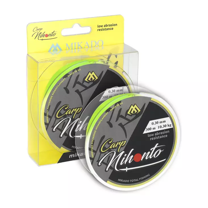 Mikado Nihonto Carp 300m Fluo Yellow - Monofilsnøre - 5900637103257 - 1