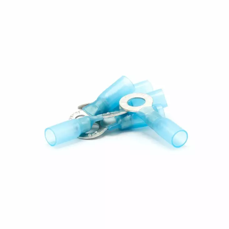 Oceanflex Heat Shrink Tubing ring terminal 1.5-2.5mm2 blue 6.4mm 100pcs - Kontakter og kabler - 7332467288527 - 1