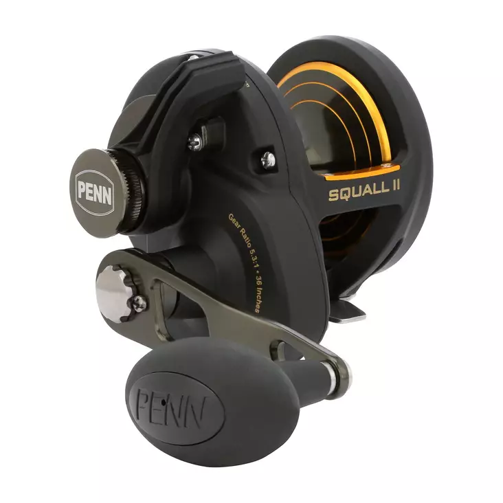 Penn Squall II Lever Drag 25N - Trolling- & spakbremsesneller - 031324290747 - 1