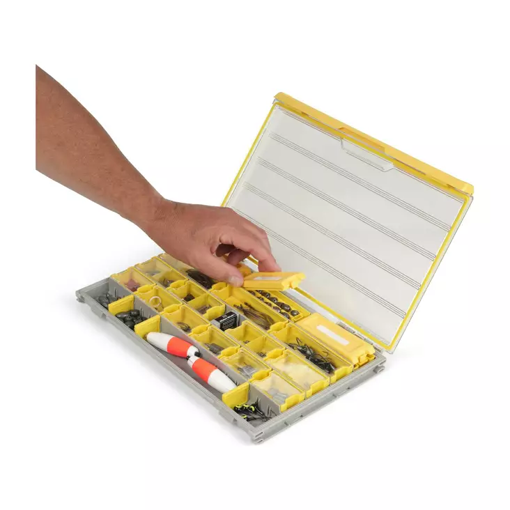 Plano Edge Terminal Box 3700 Grey/Yellow - Utstyrsbokser, riggbokser & etuier - 024099010467 - 1