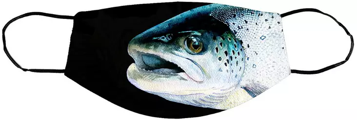 Sakke Yrjölä Brown trout Cloth face mask - Trykksaker - 6430048501247 - 1