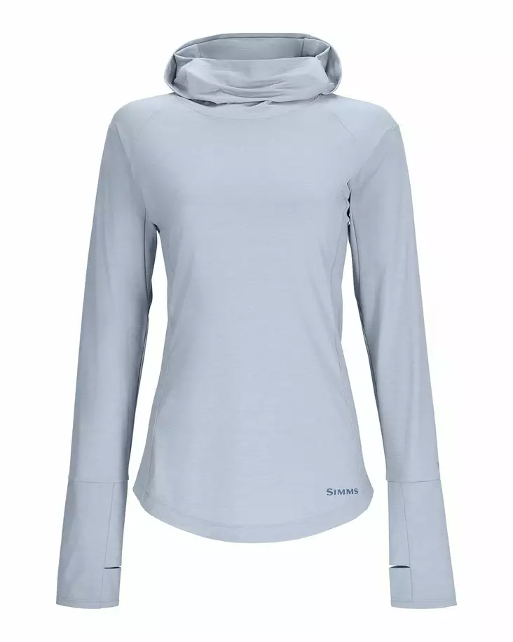 Simms Womens SolarFlex Cooling Hoody Steel Blue - Hettegensere - 694264639337 - 1