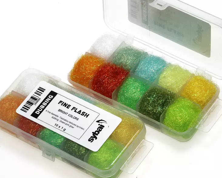 Sybai Fine Flash Dubbing Box Bright Colo - Dubbing - 8595687308447 - 1