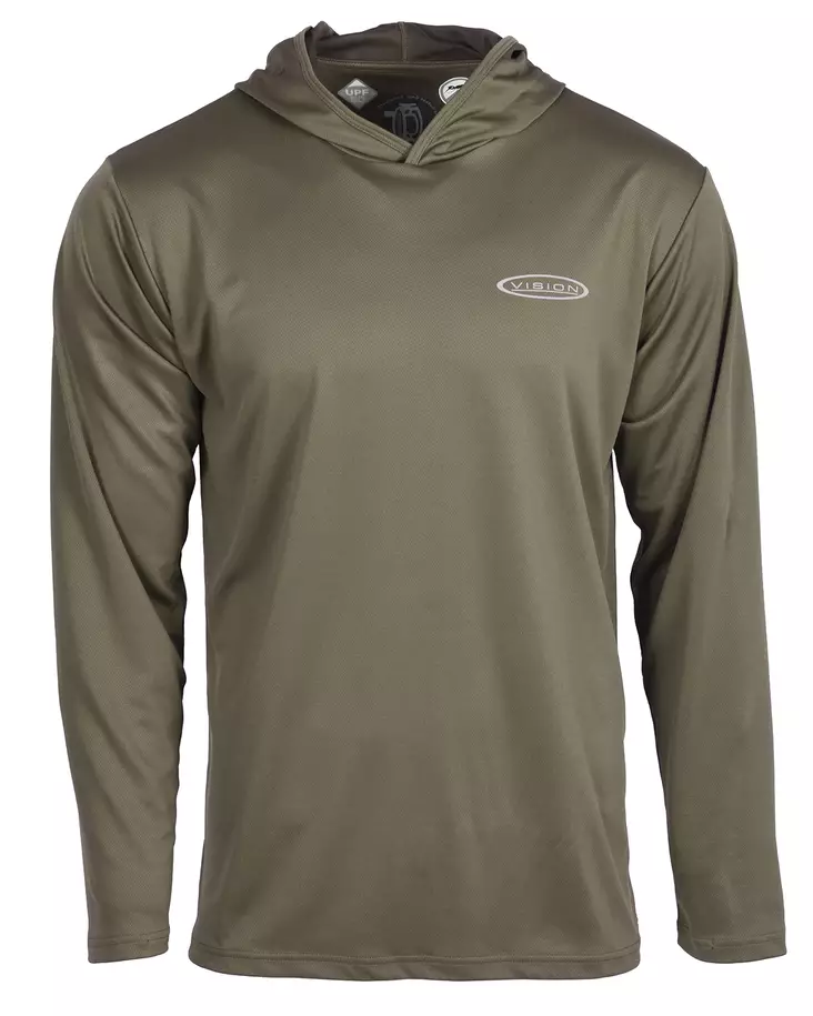 Vision Bamboo BUG & UV Hoodie Pale Olive - Hettegensere - 6417512842747 - 1