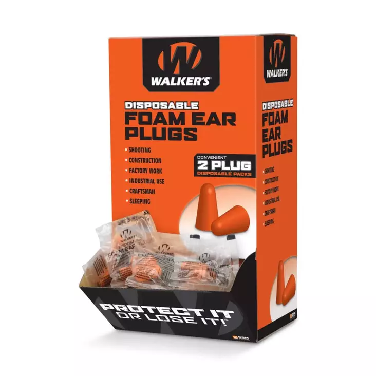 Walkers Foam Ear Plugs 200 Pair Box - Hørselsvern - 813628084907 - 1