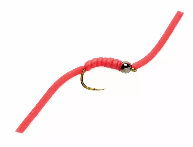 Wiggly Worm Red Barbless - Streamere og igler - 5054302048357 - 1
