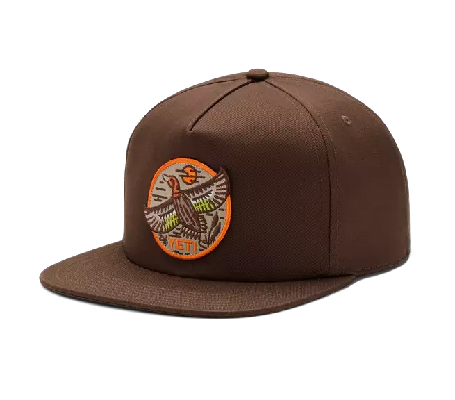 Yeti BFTW Duck Flat Brim Hat Dark Brown - Caps - 888830516317 - 1