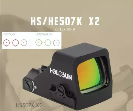Holosun HS507K X2 - Rødpunkt sikter til pistoler - 4055132015268 - 2