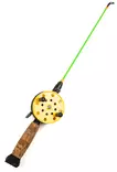 Kirpun Modattu Delfin 50mm/ 35cm Vihreä - Tradisjonelle pilkestikker - 6438407010188 - 1