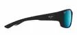 Maui Jim Local Kine - Soft Black Frame with Blue Hawaii Lens - Glasslinser - 603429055578 - 3