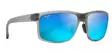 Maui Jim Pokowai Arch - Trans Matte Grey Frame with Blue Hawaii Lens - Plastlinser - 603429050498 - 1