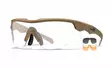 Wiley X WX Rogue Comm Grey & Clear & Light Rust - Matte Tan - Skyteglass - 712316124348 - 1