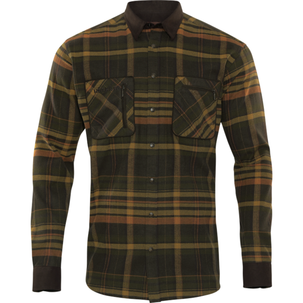 Härkila Pajala Shirt Green/Brown - Jegertrøyer - 5714733546418 - 2