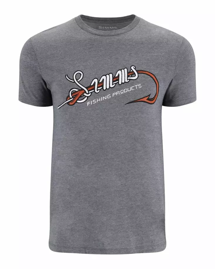 Simms Hook & Loop T-Shirt Athletic Heather - T-skjorter herre - 694264660928 - 2