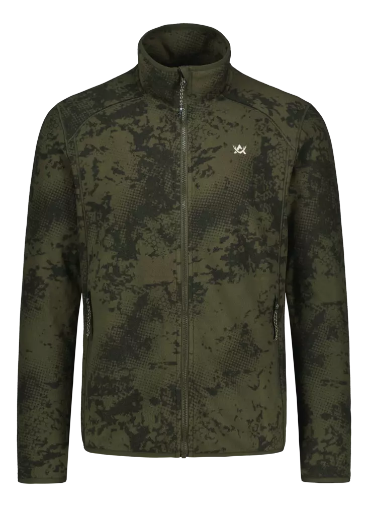 Alaska Kodiak Mens Fleece Jacket Night Green Blur - Jegerens basis- og mellomlag - 6438347054358 - 1
