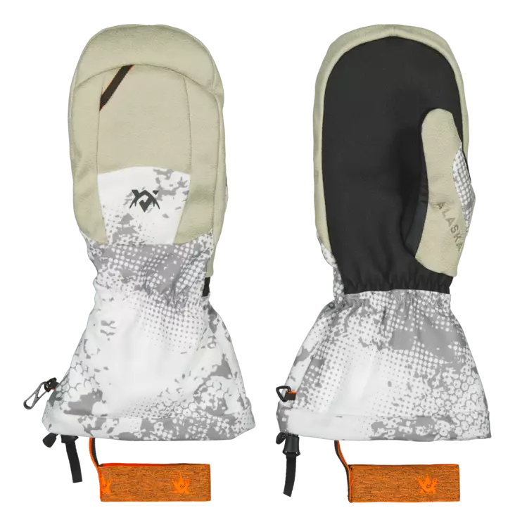 Alaska Tundra Mitten Blur Snow - Jegerhansker - 6438347055218 - 1