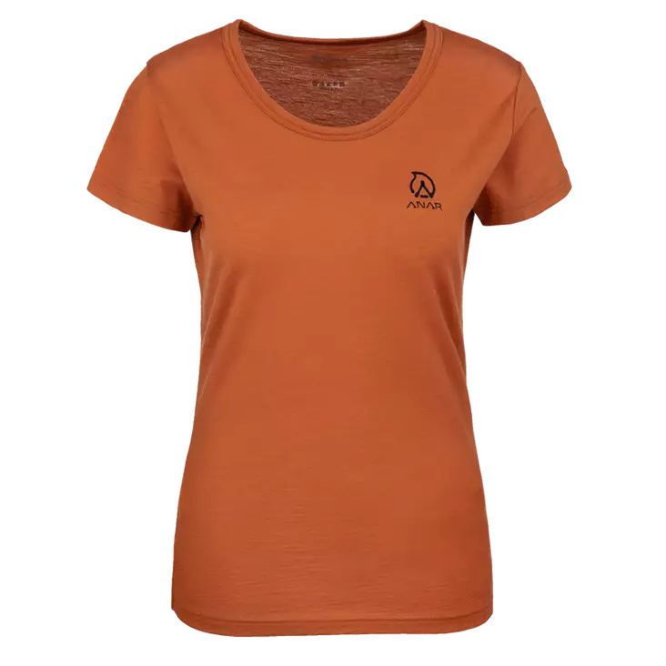 Anar Galda W's Merino T-Shirt Orange - Jegerens basis- og mellomlag - 6438014294148 - 1