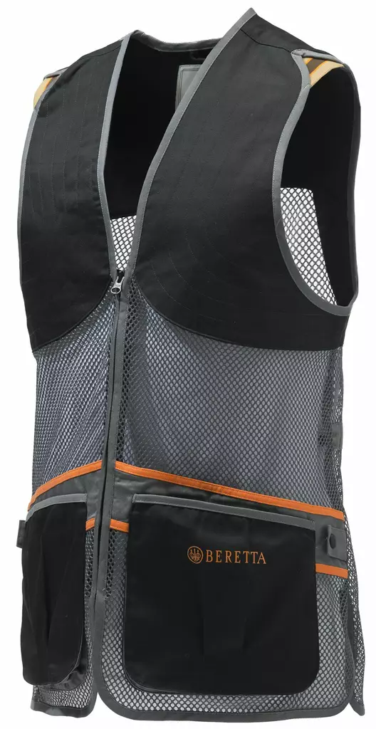 Beretta Full Mesh Shooting Vest Black Grey - Skyttenvest - 8051832315758 - 1