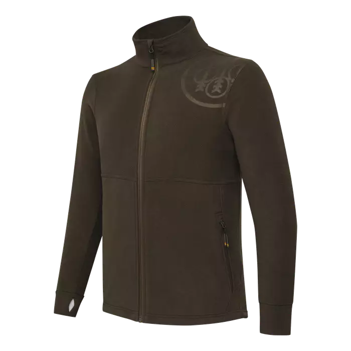 Beretta HP Logo Full Zip Brown Bark - Jegerens basis- og mellomlag - 8051832693108 - 1