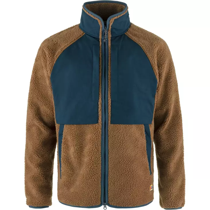 Fjällräven Vardag Pile Jacket M Chestnut-Navy - Mellomjakker - 7323450913168 - 1