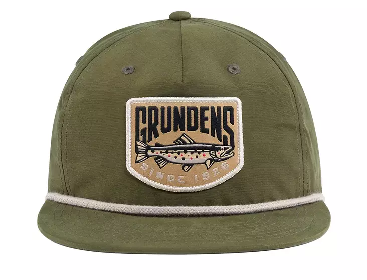 Grundens Trout Patch Rope Trucker Loden - Truckercaps - 0840316328098 - 1