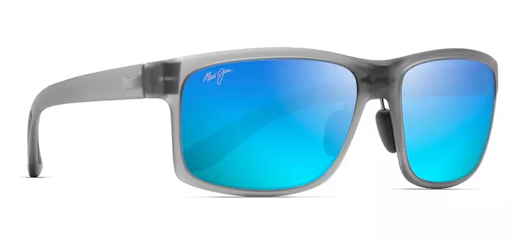 Maui Jim Pokowai Arch - Trans Matte Grey Frame with Blue Hawaii Lens - Plastlinser - 603429050498 - 1