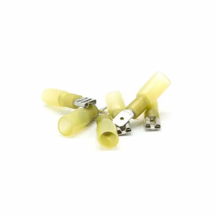 Oceanflex Shrinkable Flat Female 1.5-2.5mm² Yellow 6.3mm - Kontakter og kabler - 7332467288718 - 1