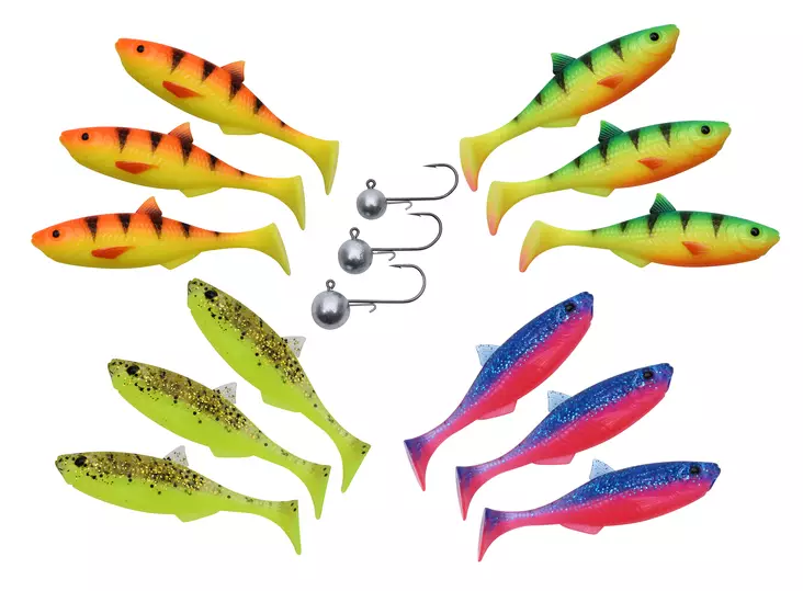 Patriot Baitfish 8cm Dark Water Mix - Lappfiskjigger - 6417512539388 - 1