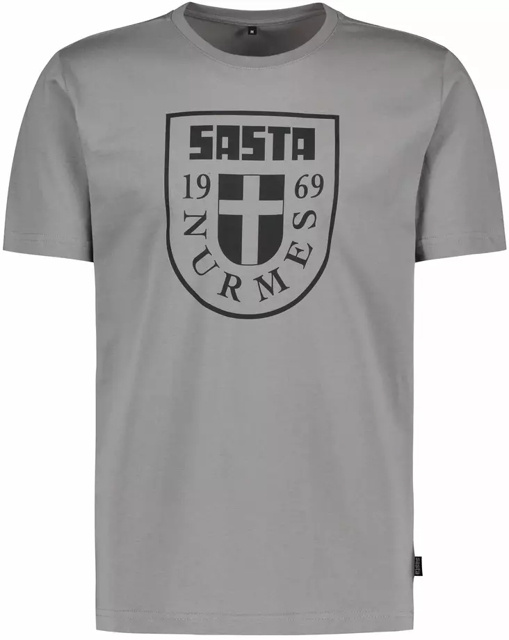 Sasta Nurmes Flag T-Shirt Mid Grey - T-skjorter herre - 6419619259138 - 1