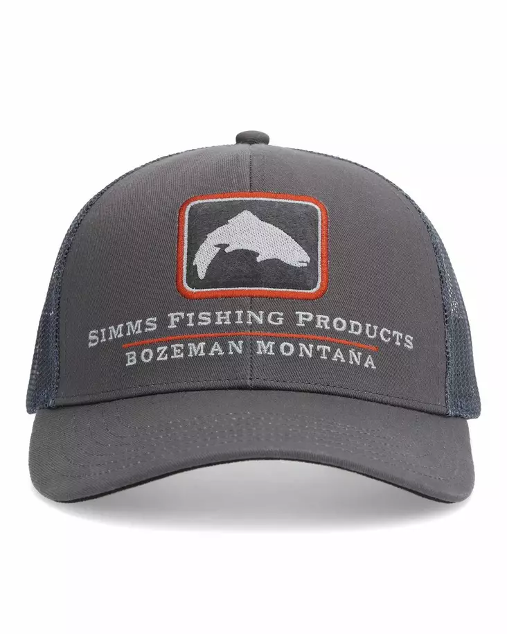 Simms Double Haul Icon Trucker Slate - Caps - 694264648858 - 1