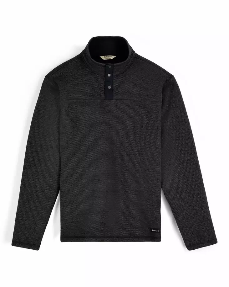 Simms Harbour Sweater Black Heather - Skjorter - 694264698228 - 2