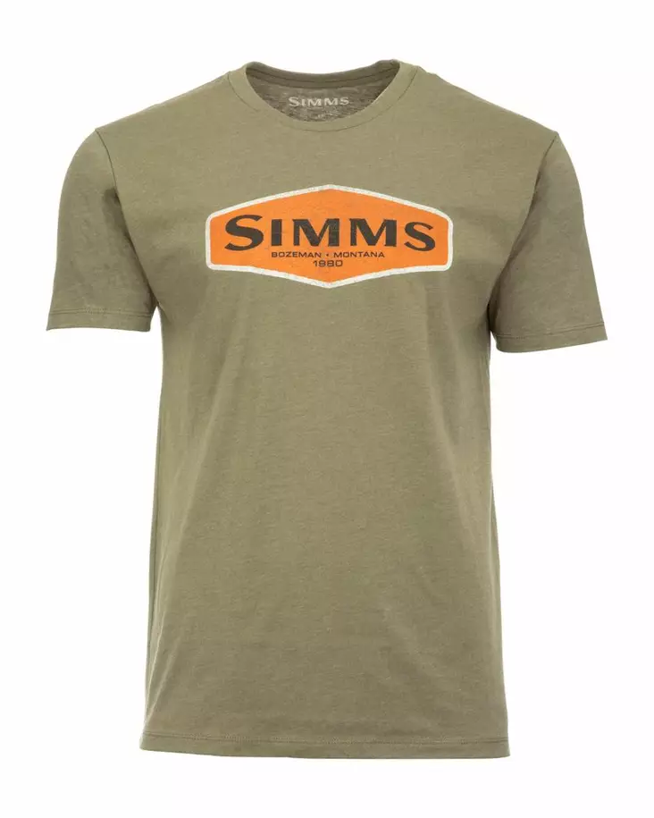 Simms Logo Frame T-Shirt Military Heather - T-skjorter - 694264584378 - 1