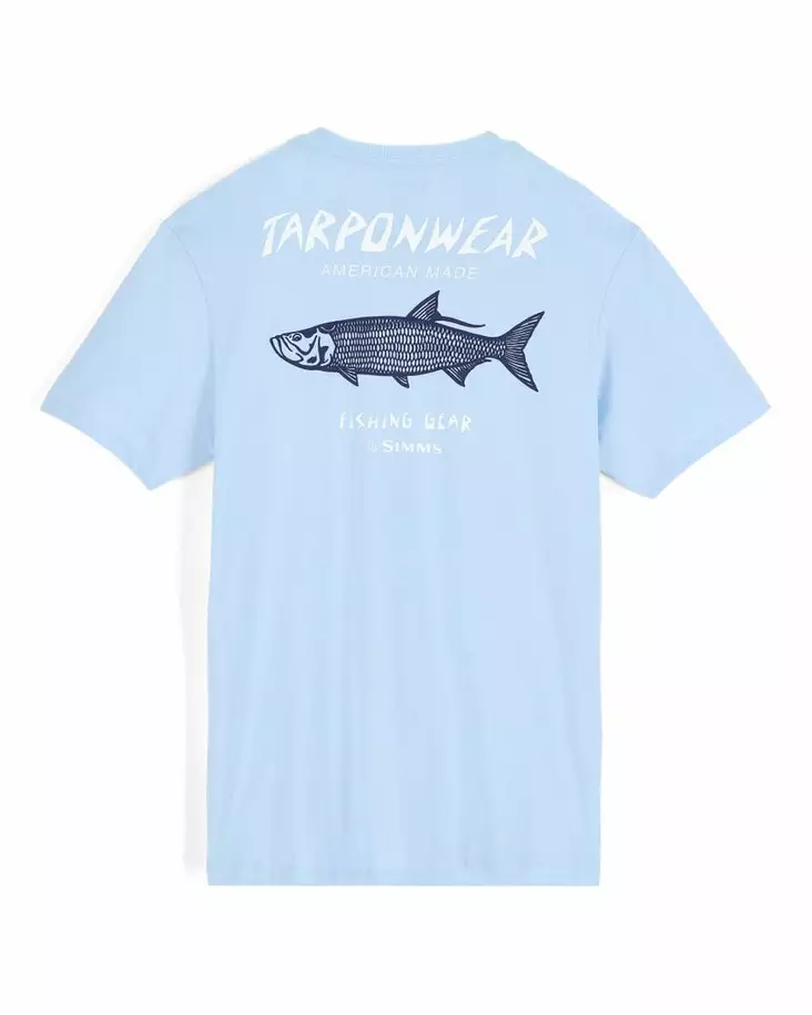 Simms Tarponwear T-Shirt Sky Blue - T-skjorter herre - 694264699768 - 1