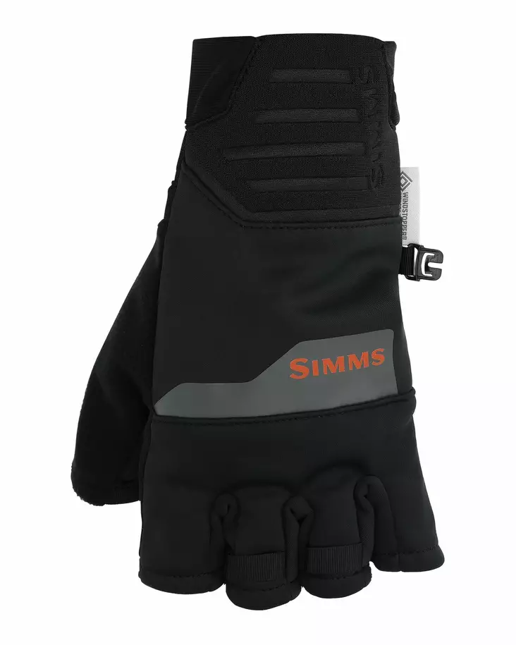 Simms Windstopper Half-Finger Glove Black - Hansker - 694264626788 - 1