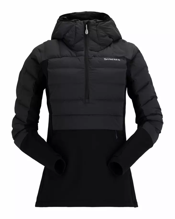 Simms Women's ExStream Pull-Over Hoody Black - Mellomjakker - 694264686348 - 2